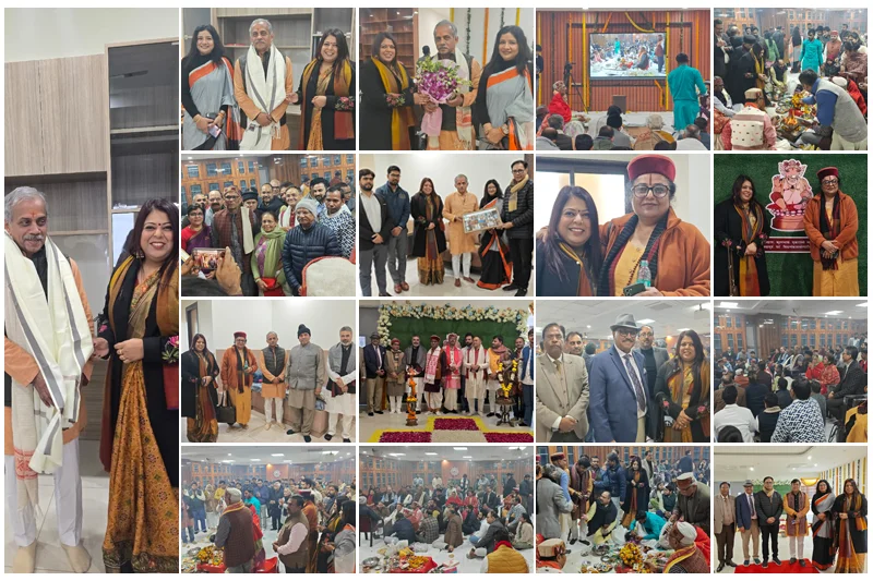 (आर एस एस) के श्री बालमुकुंद जी द्वारा केशव कुंज भवन का उद्घाटन।