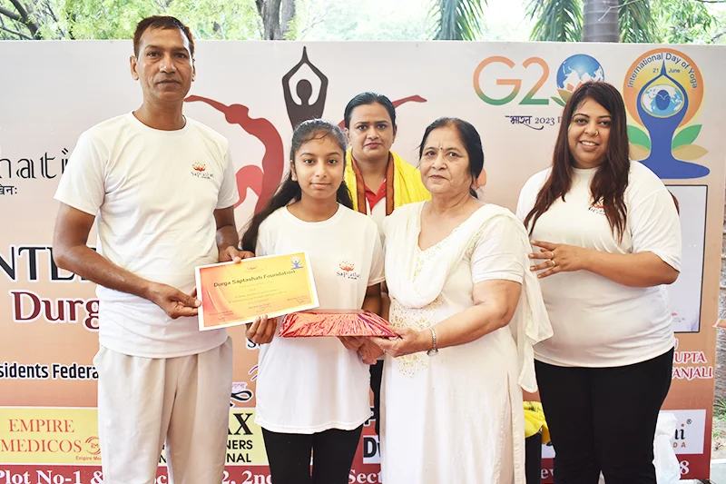 Durga Saptashati NGO’s Yoga Day Celebration in Delhi