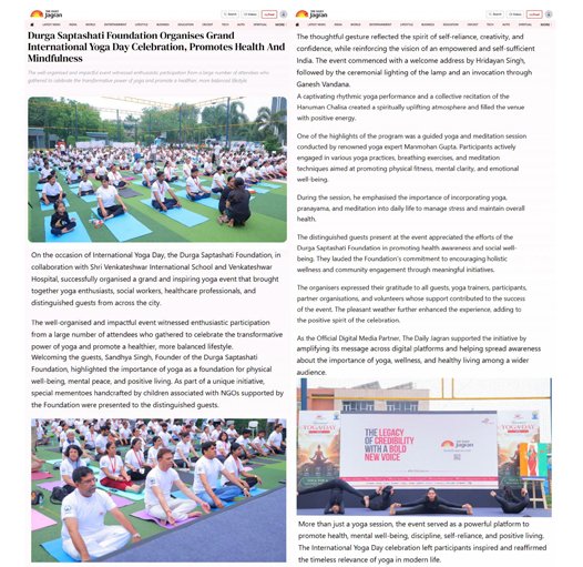 21st June, International Day of Yoga